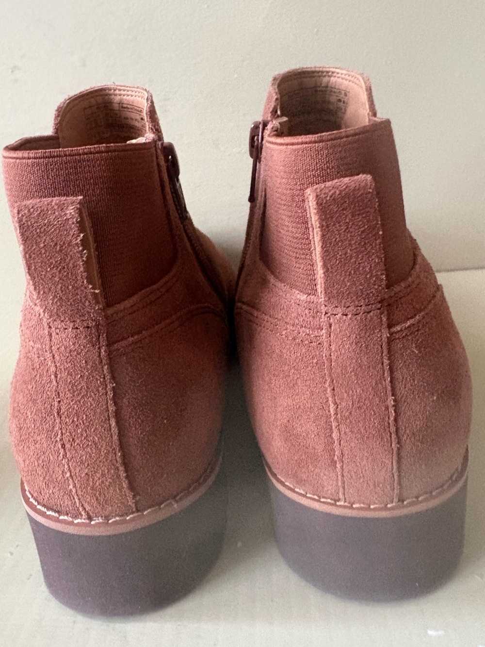 Vionic brionie Women's Ankle Booties Rust Suede sz 9 - Picture 4 of 11